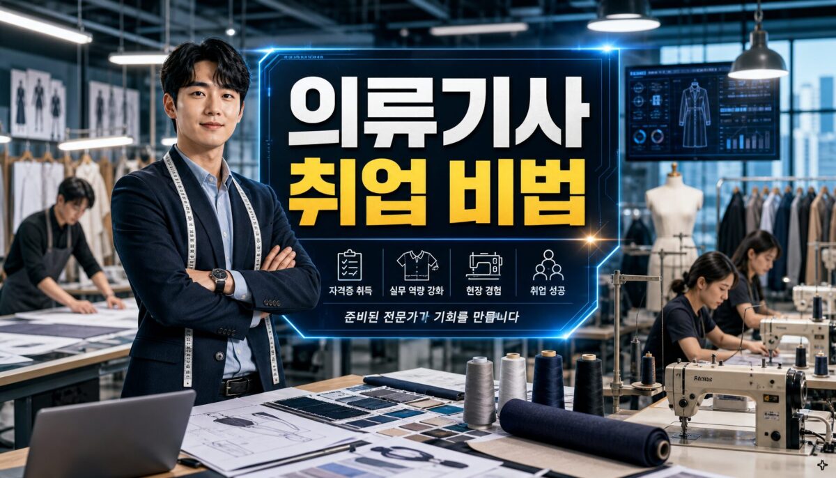의류기사 취업 진로 완벽정리 핵심 정리 썸네일 이미지