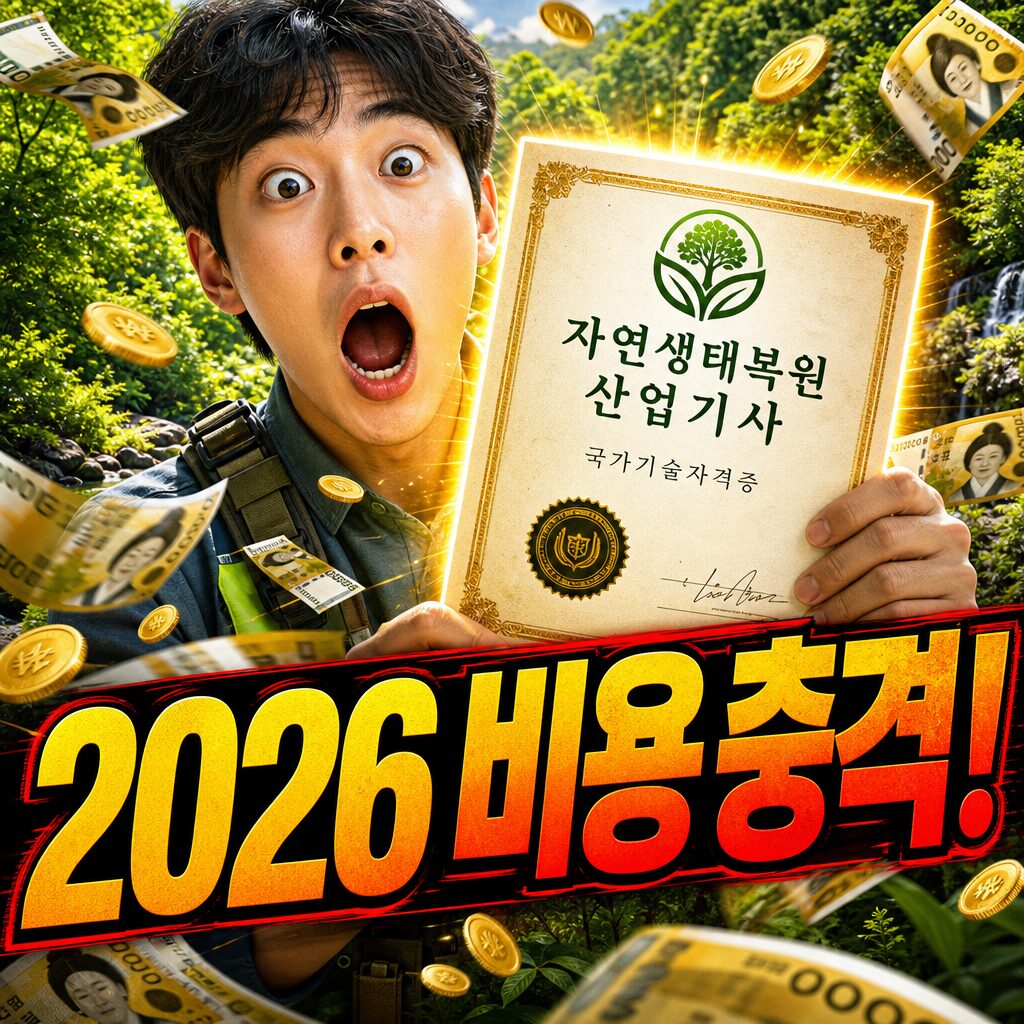 자연생태복원산업기사 2026 취득 비용 총정리 핵심 정리 썸네일 이미지