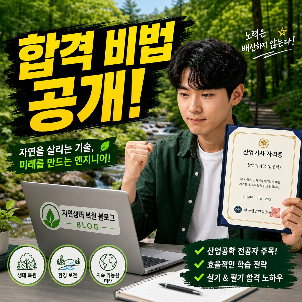 자연생태복원산업기사 공부법 핵심 정리 썸네일 이미지