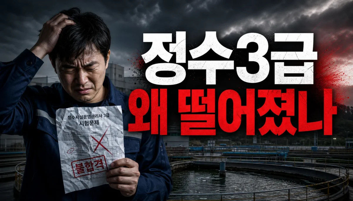 정수시설운영관리사3급 실패 원인과 대처법 핵심 정리 썸네일 이미지