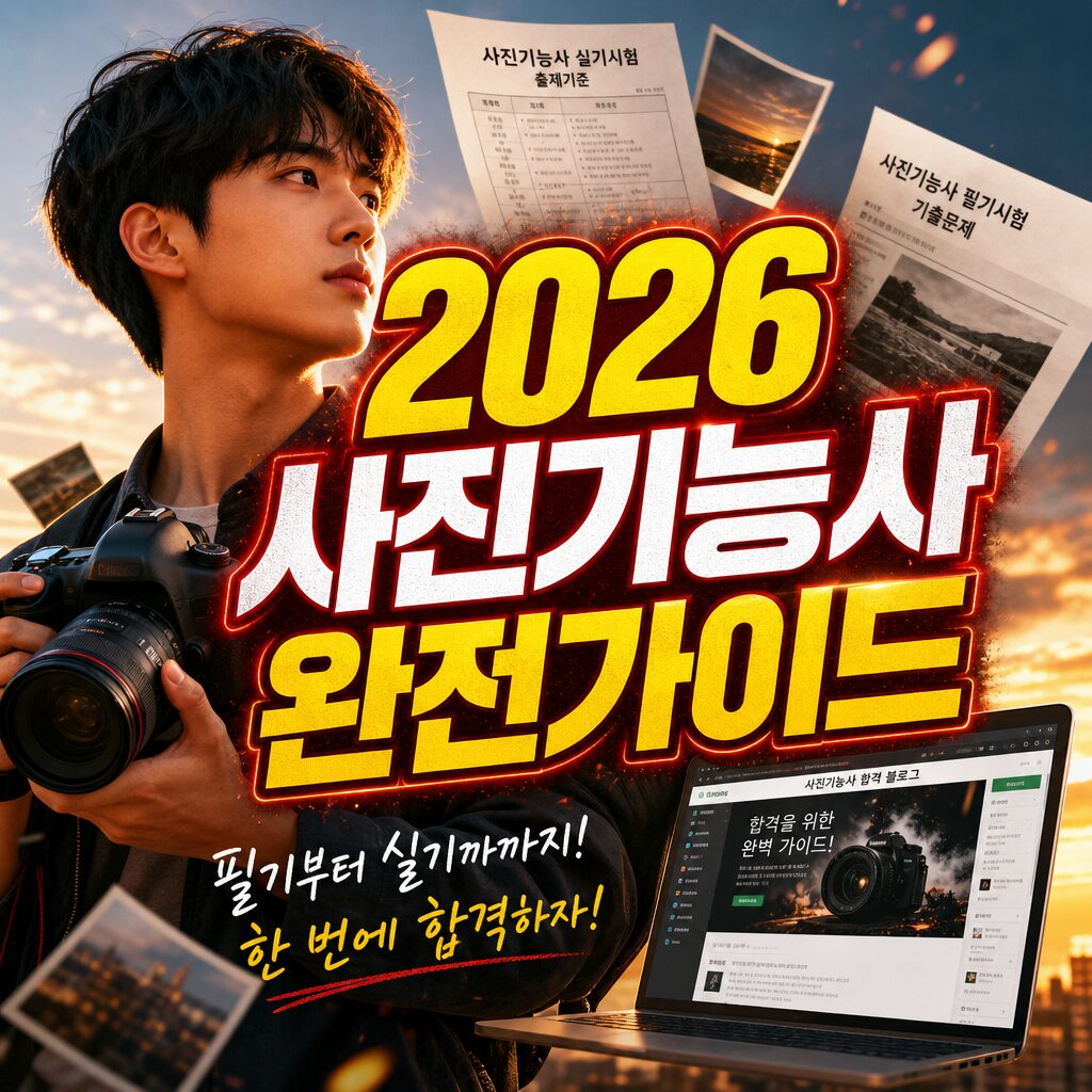 사진기능사 2026 완전가이드 핵심 정리 썸네일 이미지