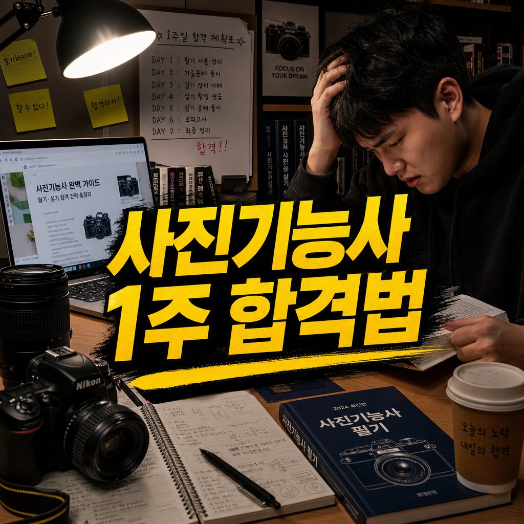 사진기능사 공부법 핵심 정리 썸네일 이미지