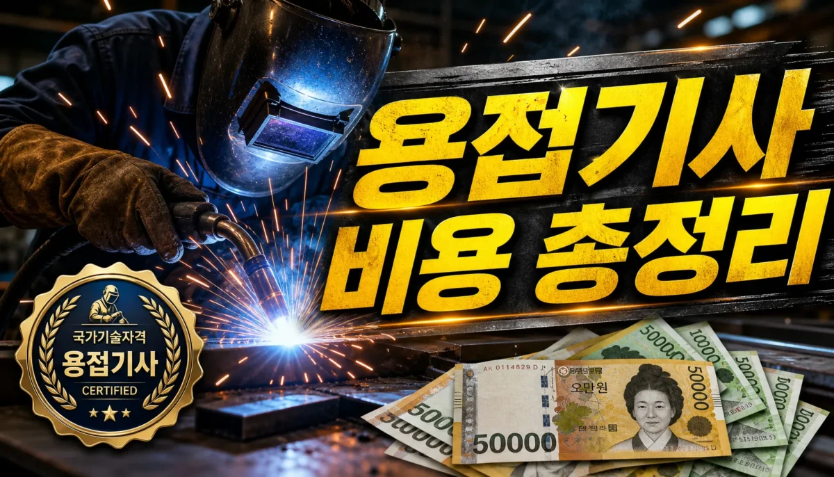 용접기사 2026 취득 비용 총정리 핵심 정리 썸네일 이미지