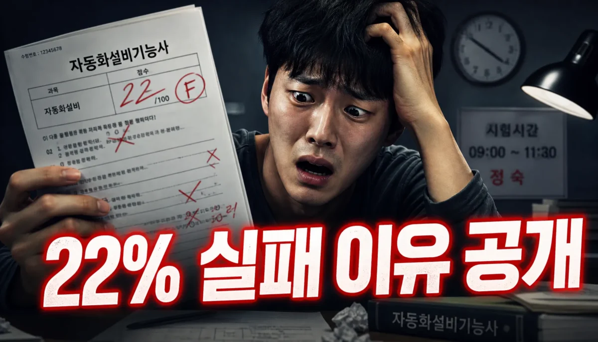 자동화설비기능사 실패 원인과 대처법 핵심 정리 썸네일 이미지