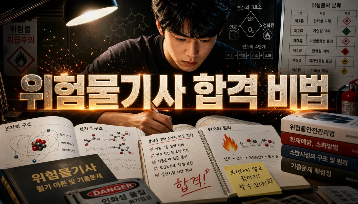 위험물산업기사 공부법 핵심 정리 썸네일 이미지