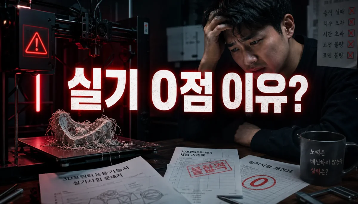 3D프린터운용기능사 실패 원인과 대처법 핵심 정리 썸네일 이미지