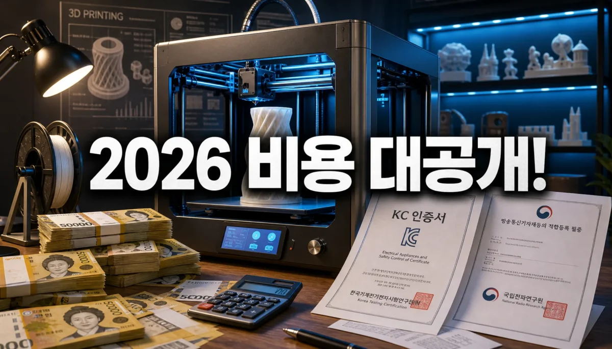 3D프린터운용기능사 2026 취득 비용 총정리 핵심 정리 썸네일 이미지