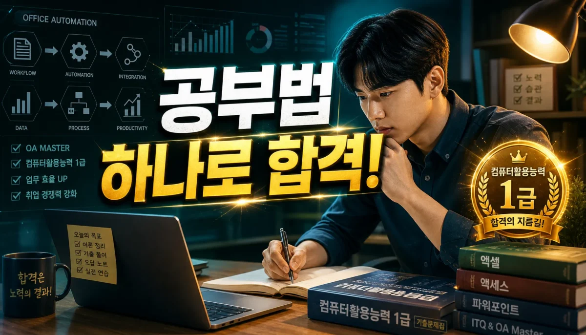 사무자동화산업기사 공부법 핵심 정리 썸네일 이미지