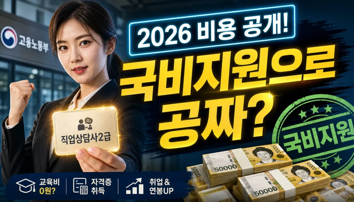 직업상담사2급 2026 취득 비용 총정리 핵심 정리 썸네일 이미지