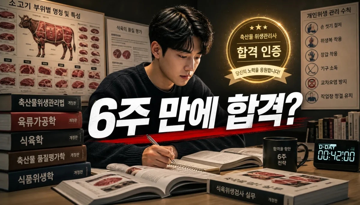 식육처리기능사 공부법 핵심 정리 썸네일 이미지