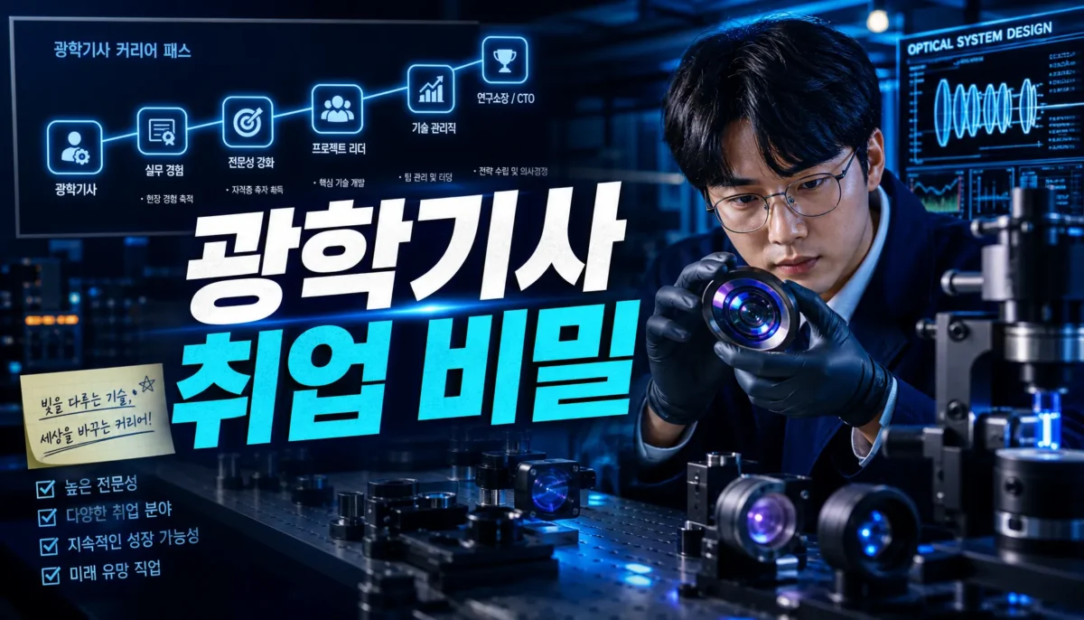 광학기사 취업 진로 완벽정리 핵심 정리 썸네일 이미지