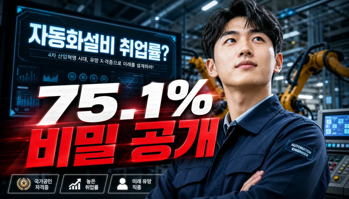 자동화설비기능사 취업 진로 완벽정리 핵심 정리 썸네일 이미지