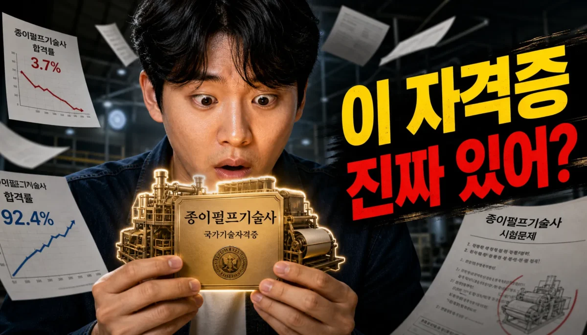 펄프종이제조기능사 공부법 핵심 정리 썸네일 이미지