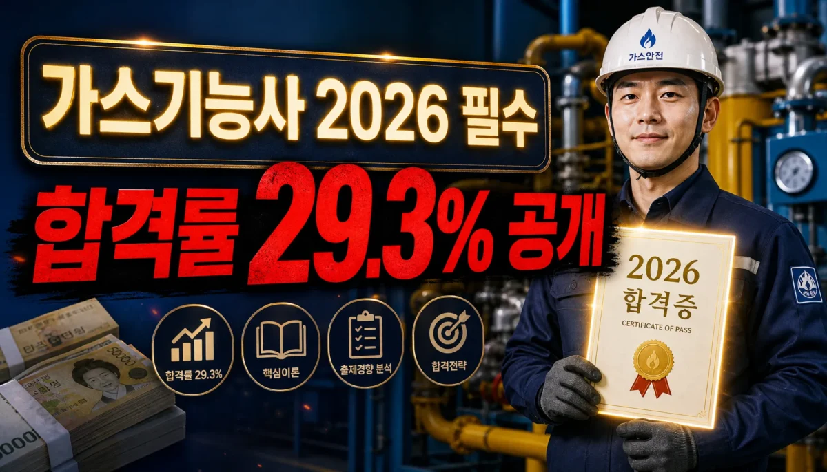 가스기능사 2026 완전가이드 핵심 정리 썸네일 이미지