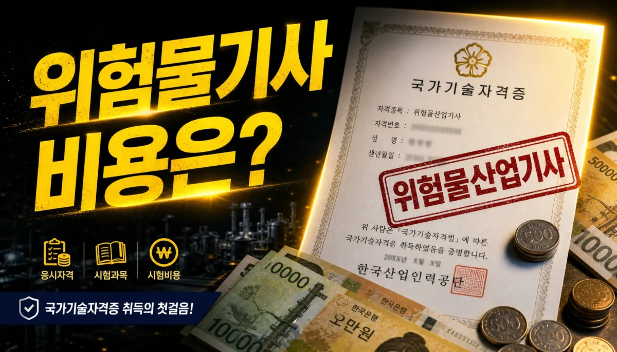 위험물산업기사 2026 취득 비용 총정리 핵심 정리 썸네일 이미지