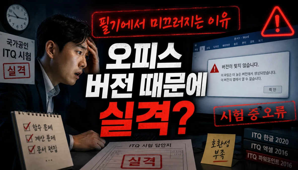 사무자동화산업기사 실패 원인과 대처법 핵심 정리 썸네일 이미지