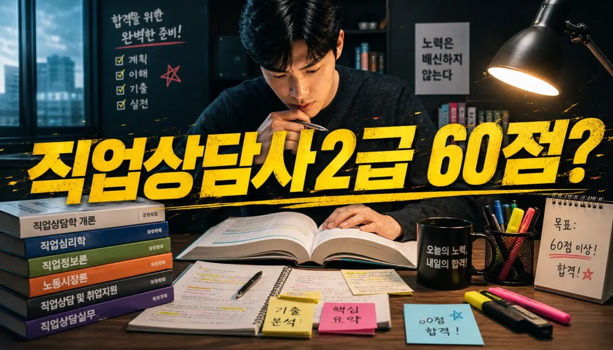 직업상담사2급 공부법 핵심 정리 썸네일 이미지