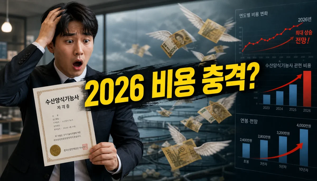 수산양식기능사 2026 취득 비용 총정리 핵심 정리 썸네일 이미지