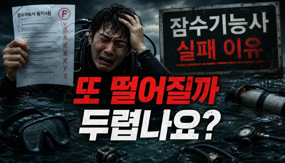 잠수기능사 실패 원인과 대처법 핵심 정리 썸네일 이미지