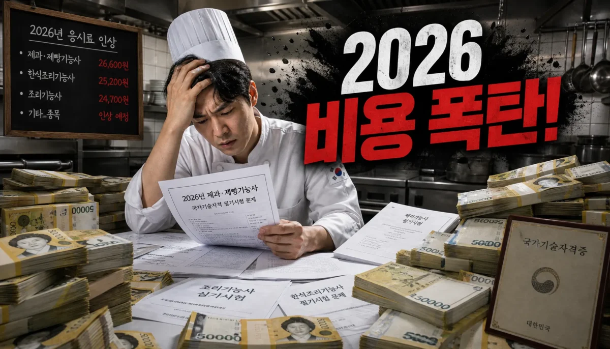 일식조리기능사 2026 취득 비용 총정리 핵심 정리 썸네일 이미지