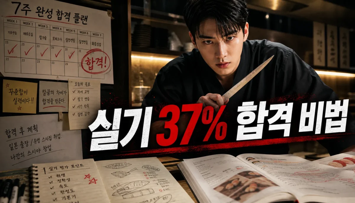 일식조리기능사 공부법 핵심 정리 썸네일 이미지
