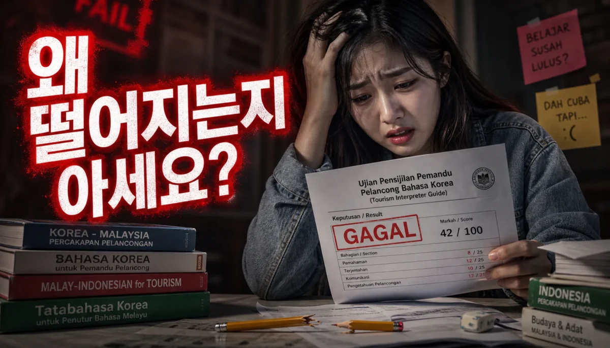 관광통역안내사(말레이/인도네시아어) 실패 원인과 대처법 핵심 정리 썸네일 이미지