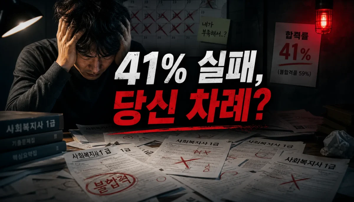 사회복지사 1급 실패 원인과 대처법 핵심 정리 썸네일 이미지